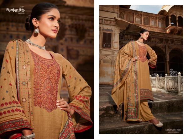 Mumtaz Muntazir 1 Pashmina Designer Embroidery Winter Wear Collection